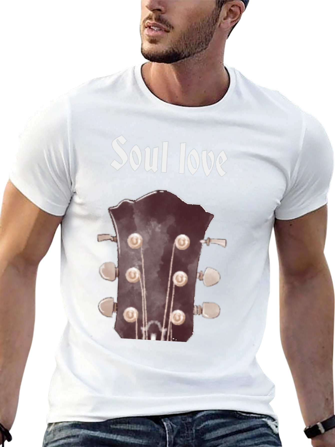 Soul Love Guitar Headstock Graphic Tee