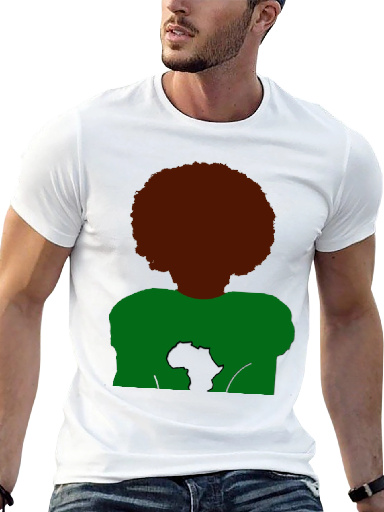 Afro Africa T-Shirt - Black Pride Tee
