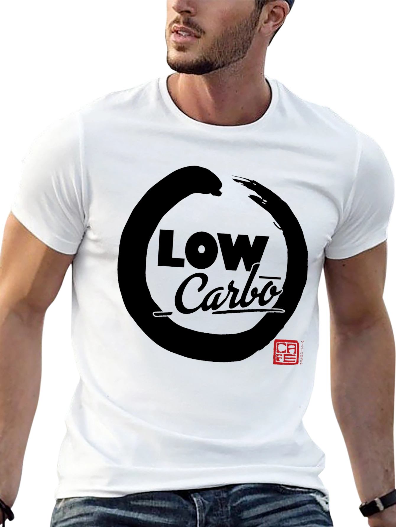Low Carbo Graphic Tee - Zen Circle Design