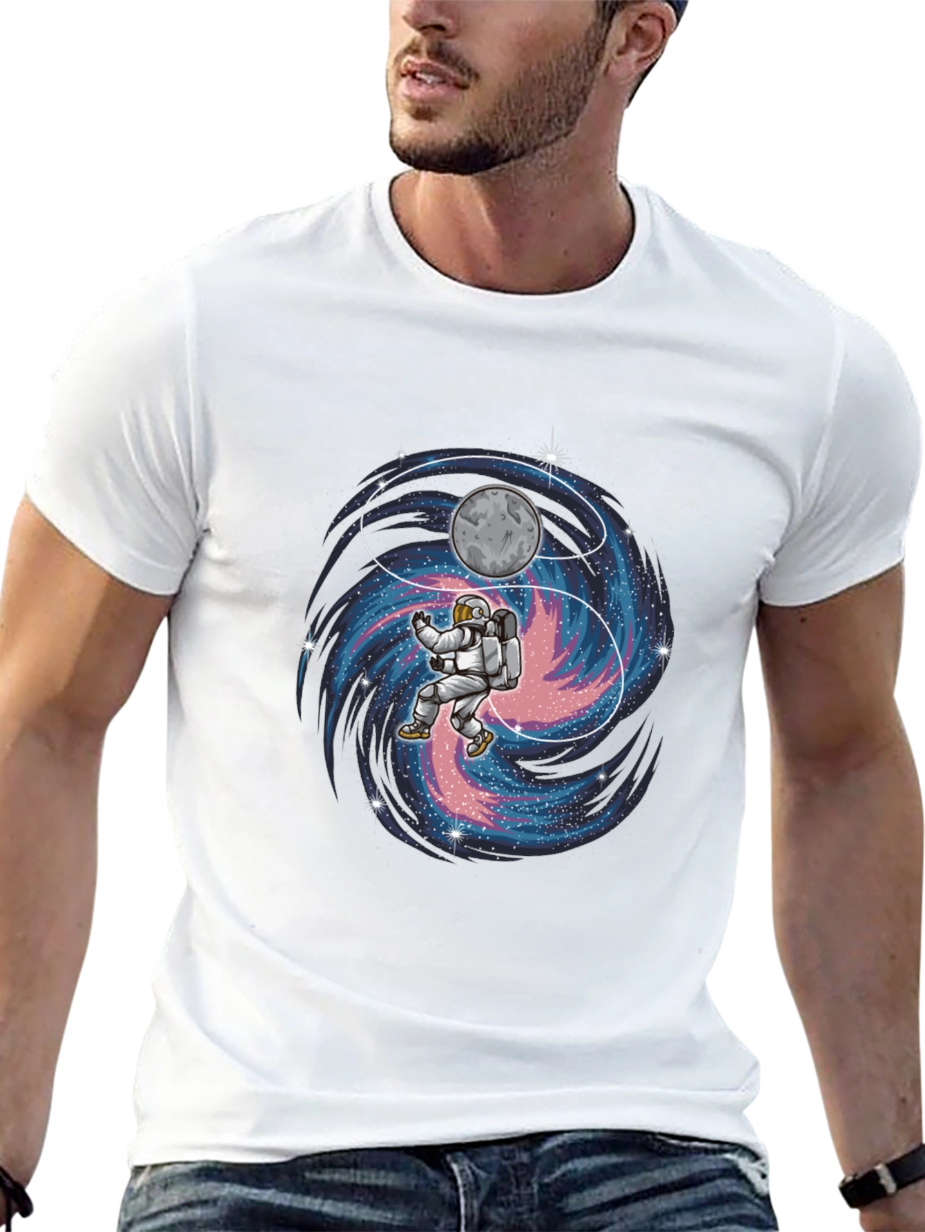 Astronaut Galaxy Graphic T-Shirt