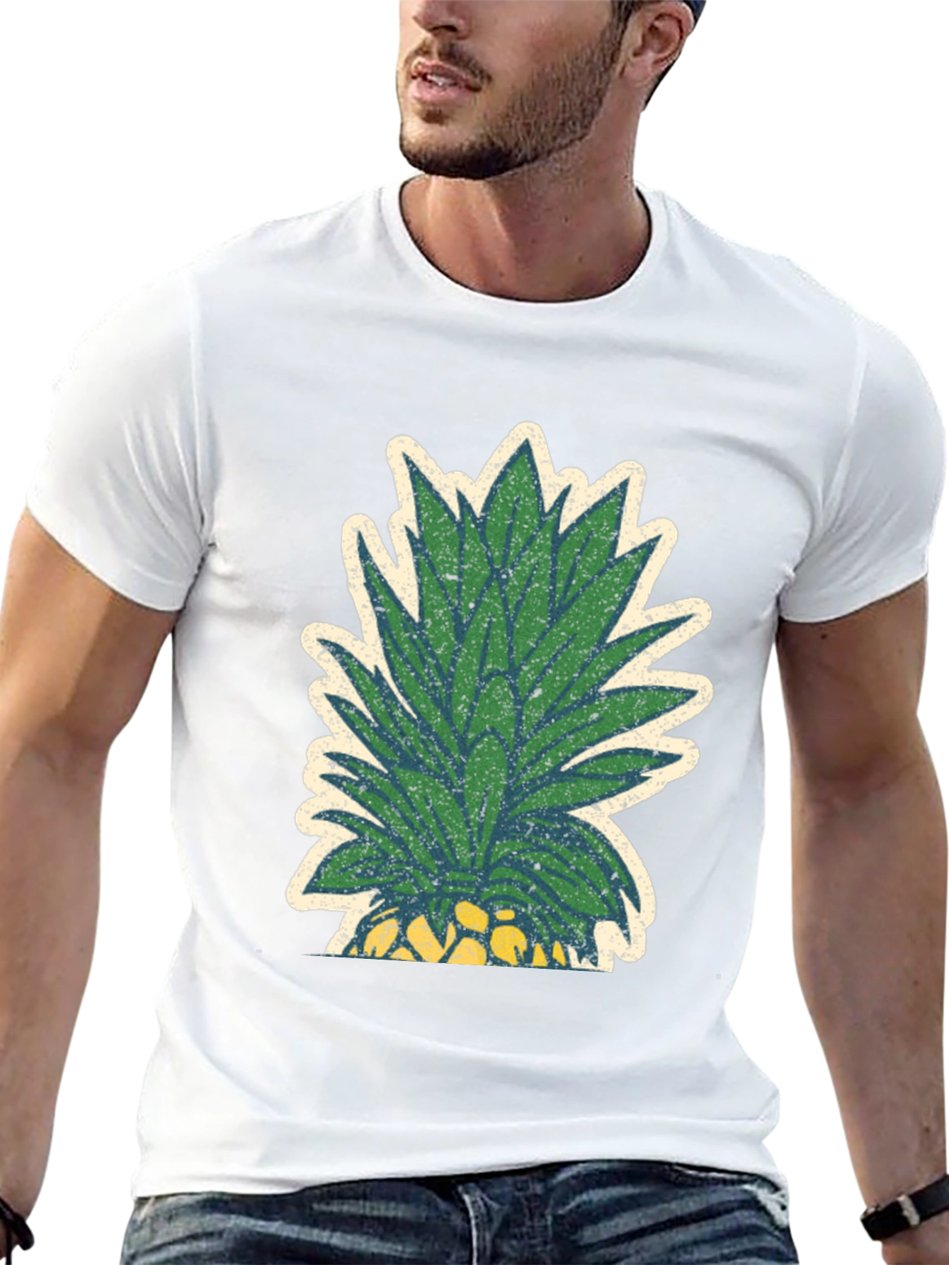 Pineapple Graphic Print Tee