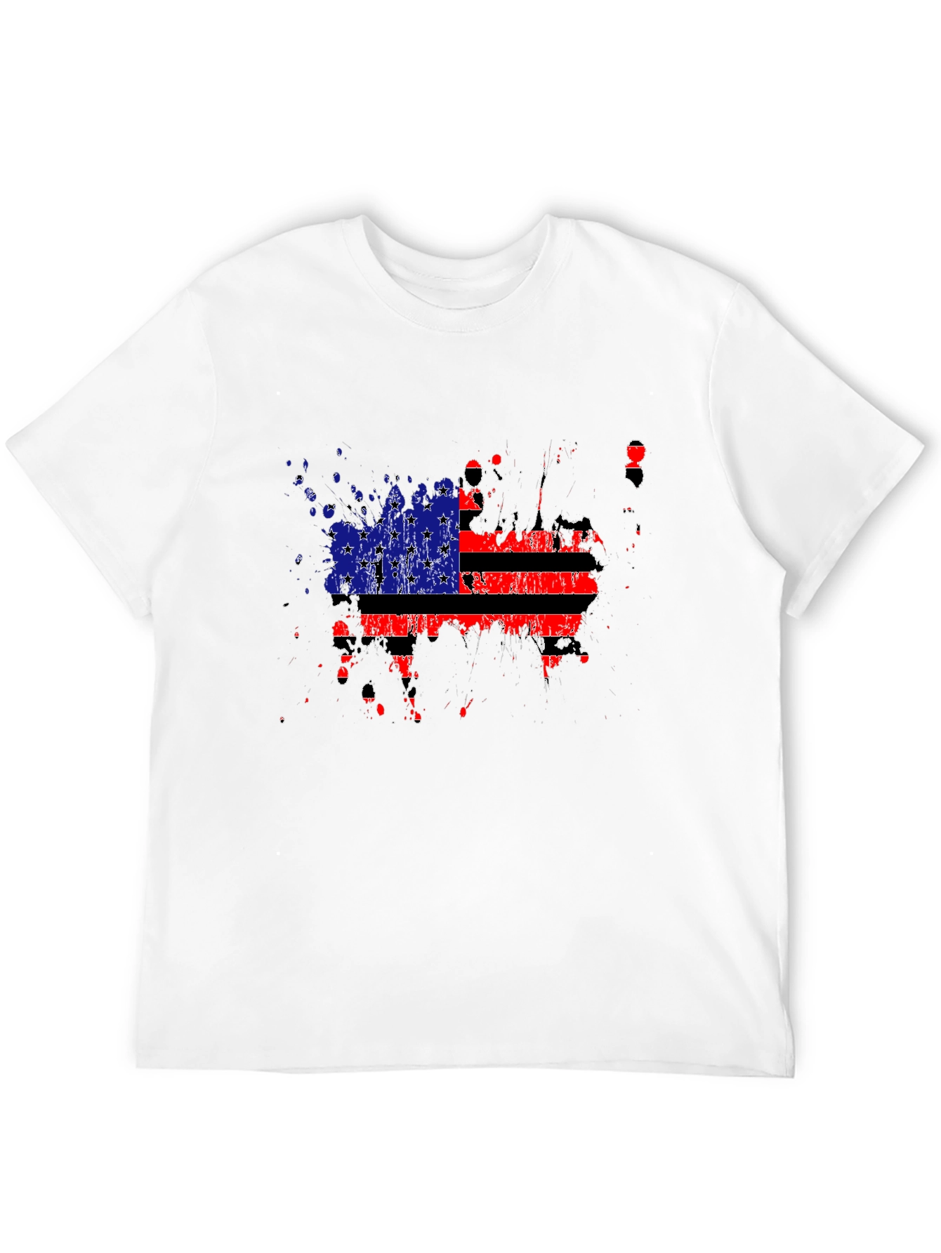 Patriotic USA Flag Splatter T-Shirt