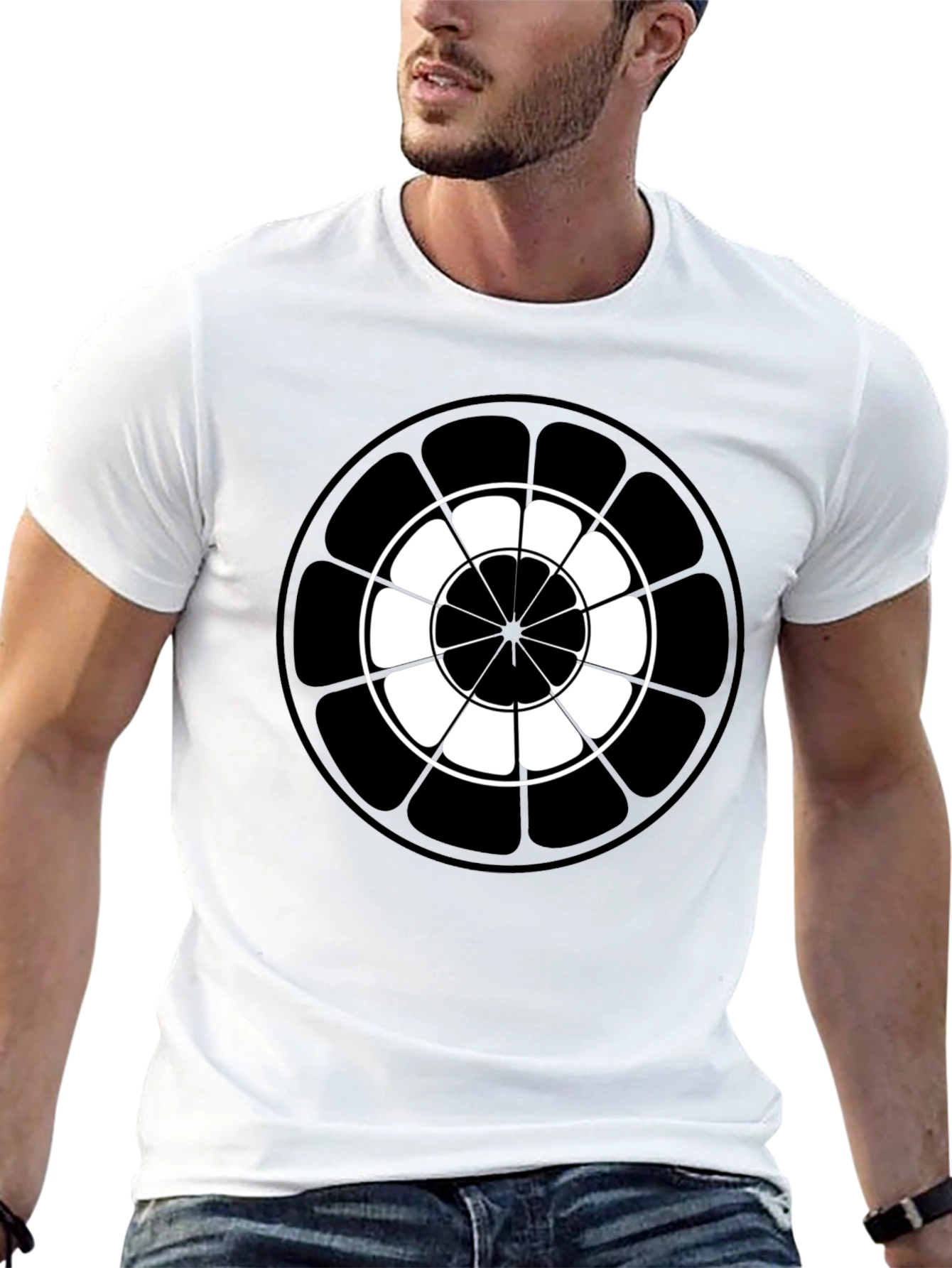 Abstract Geometric Circle T-Shirt