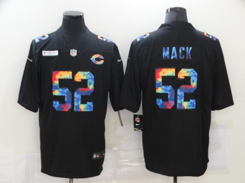 Men's Chicago Bears #52 Khalil Mack Black Game Jerseys
