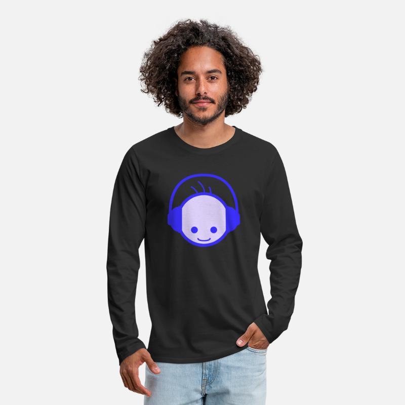 Cool Happy Man DJ Head Party Music Club Face Logo