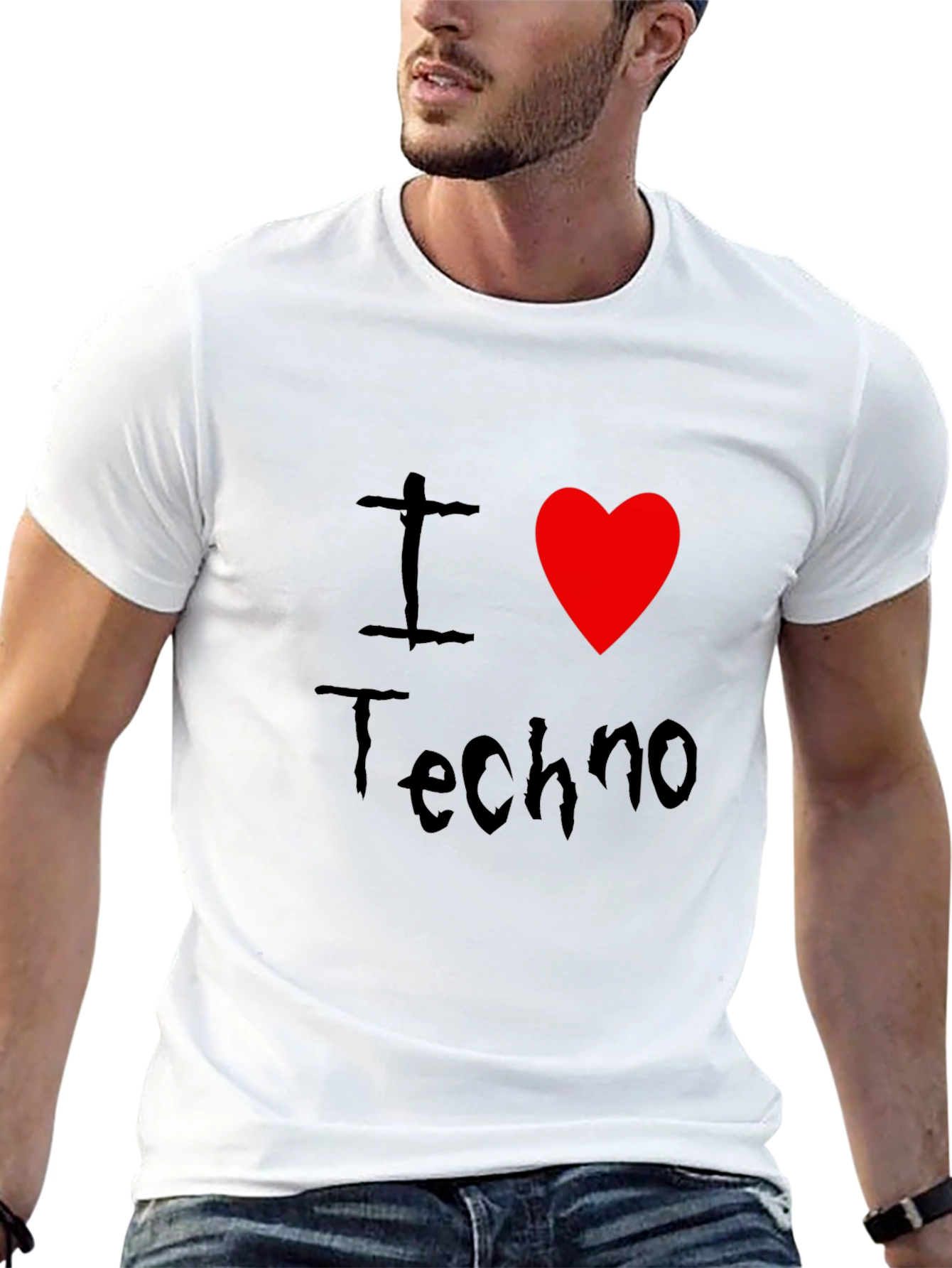 I Love Techno T-Shirt - Graphic Tee