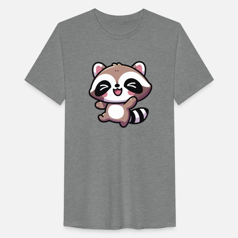 Cute Kawaii Happy Raccoon