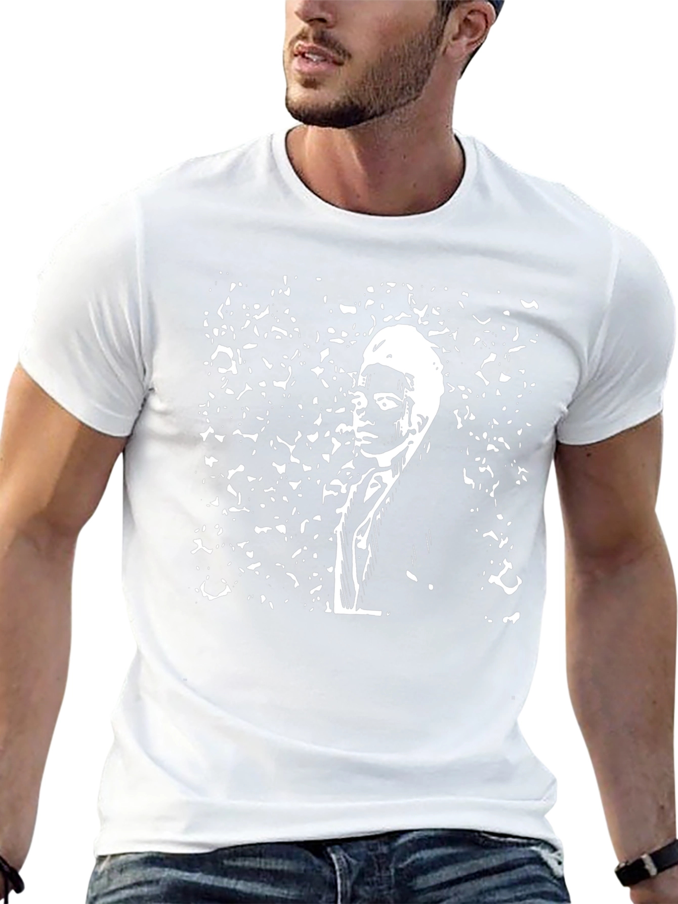Abstract Portrait Graphic Tee