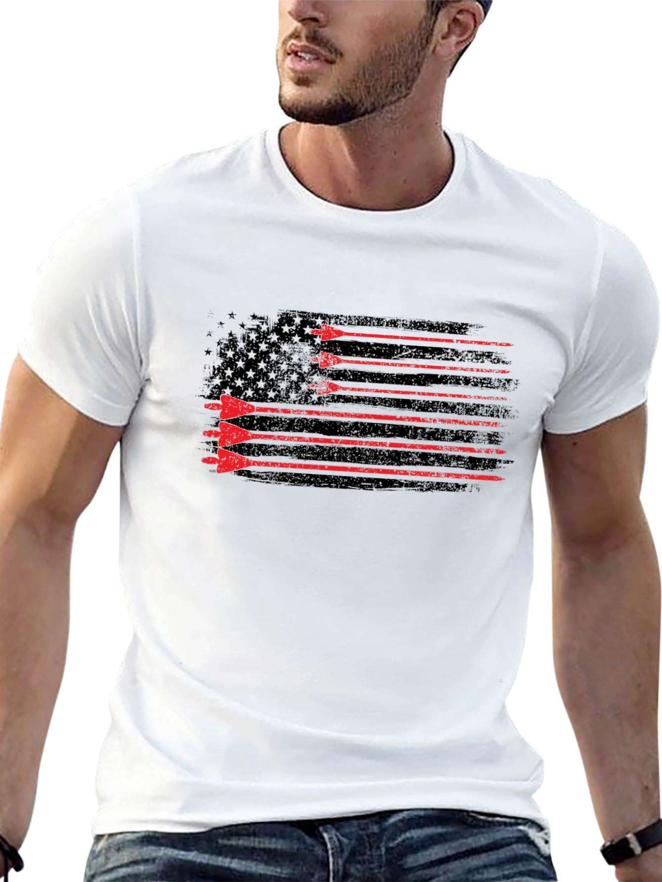 American Flag Arrow Graphic Tee