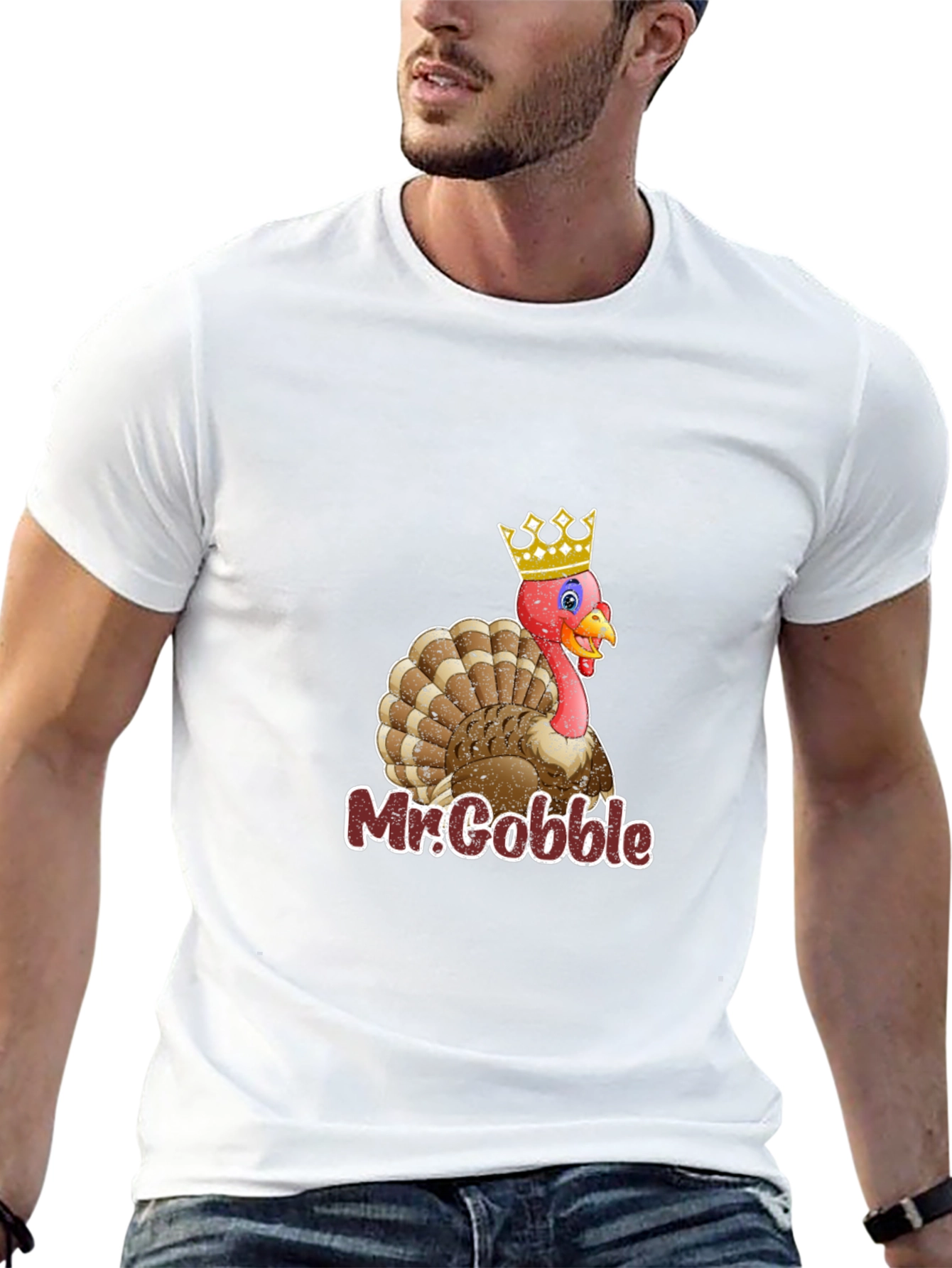 Mr. Gobble Turkey T-Shirt - Thanksgiving Apparel