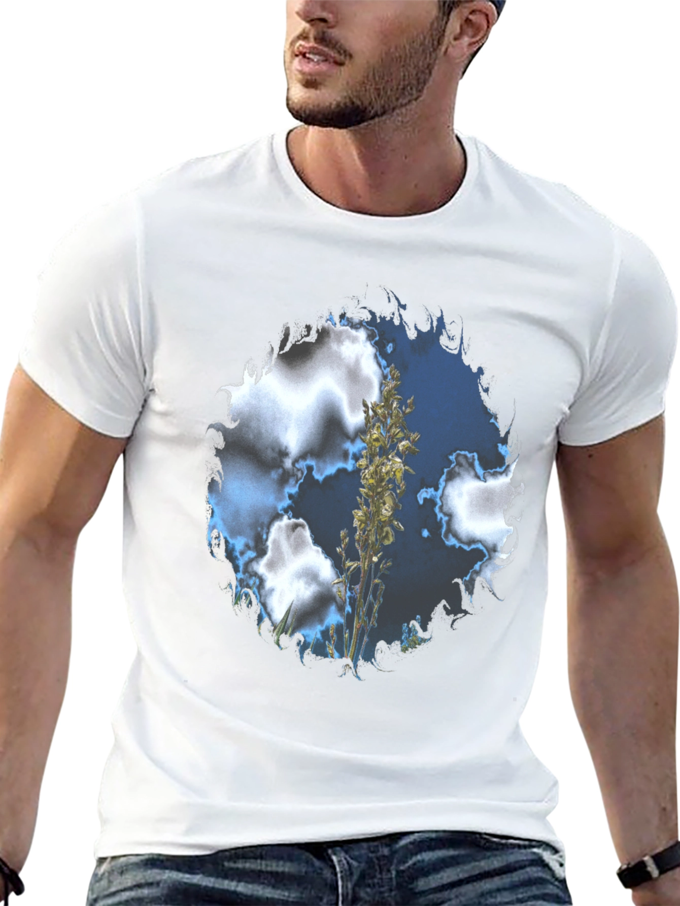 Sky High T-Shirt - Black Cotton Blend Tee