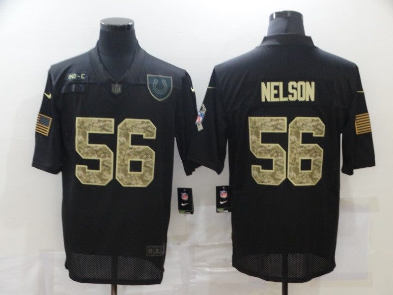 Men's Indianapolis Colts Quenton Nelson #56 Black Game Player Jerseys