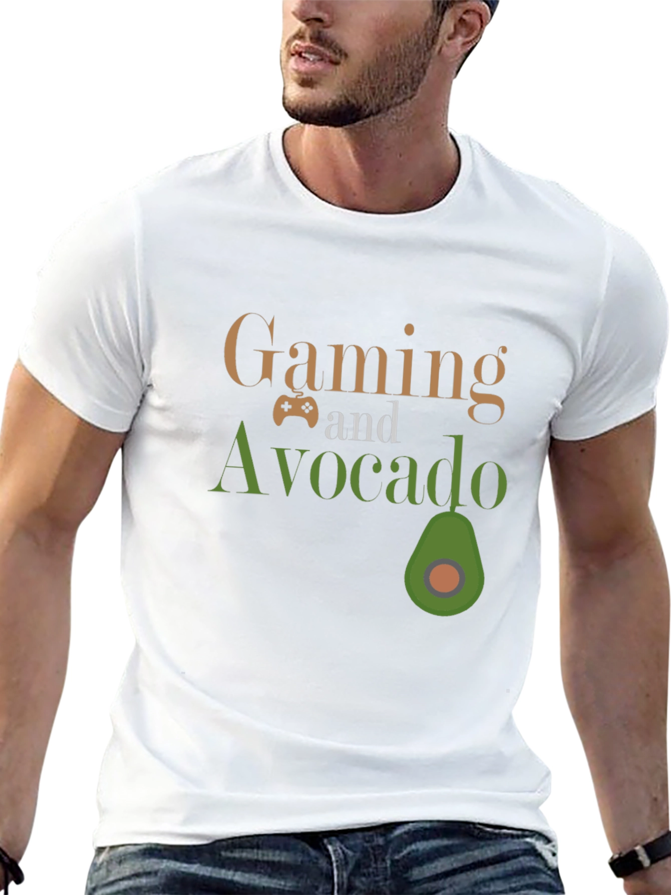 Gaming and Avocado T-Shirt: Gamer Style Tee