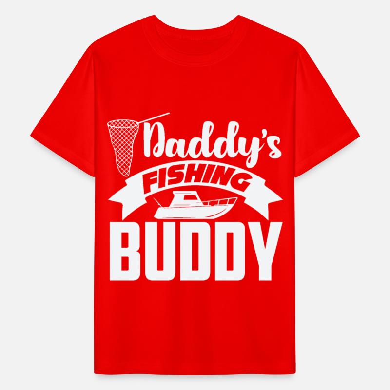 Daddy's Fishing Buddy Tee Gifts For the Fishermans