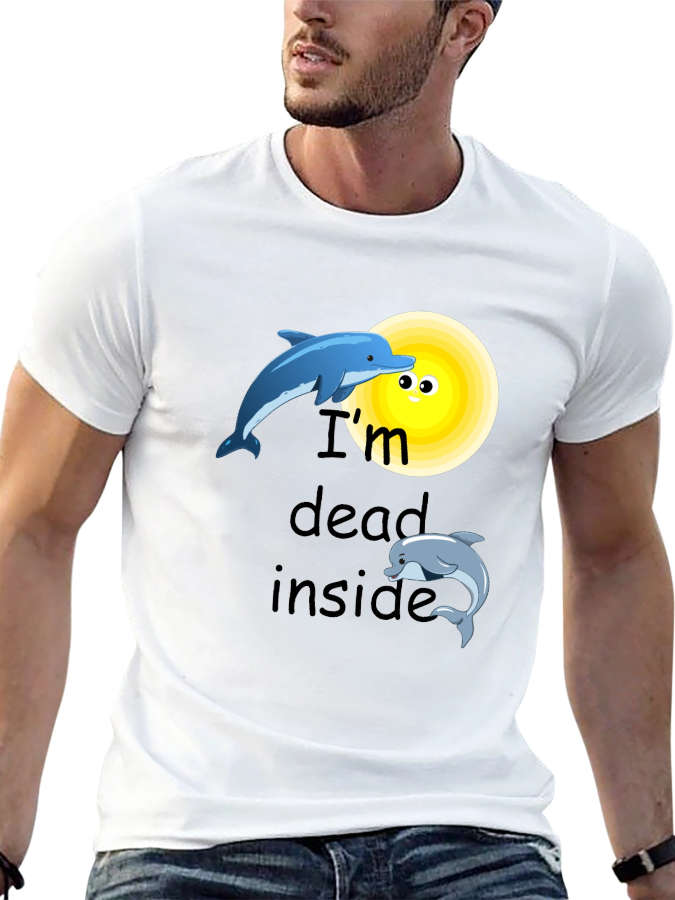 Im Dead Inside Dolphin Graphic Tee