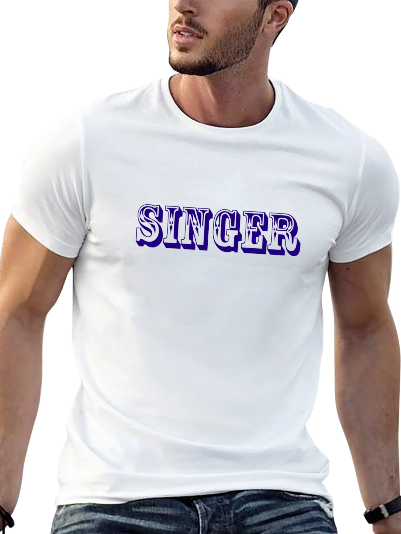 SINGER Graphic T-Shirt - Bold Print Tee