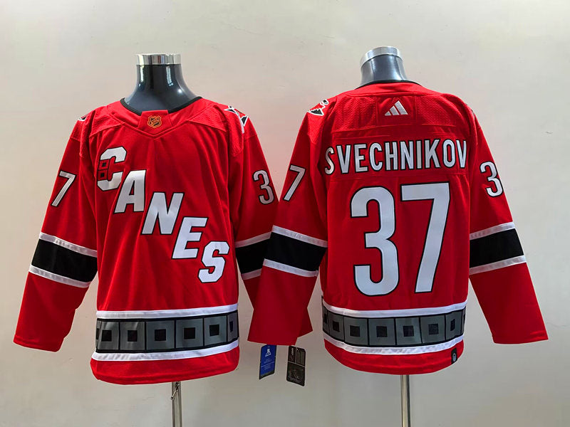 Men's Carolina Hurricanes Andrei Svechnikov #37 Red Home Breakaway Jerseys