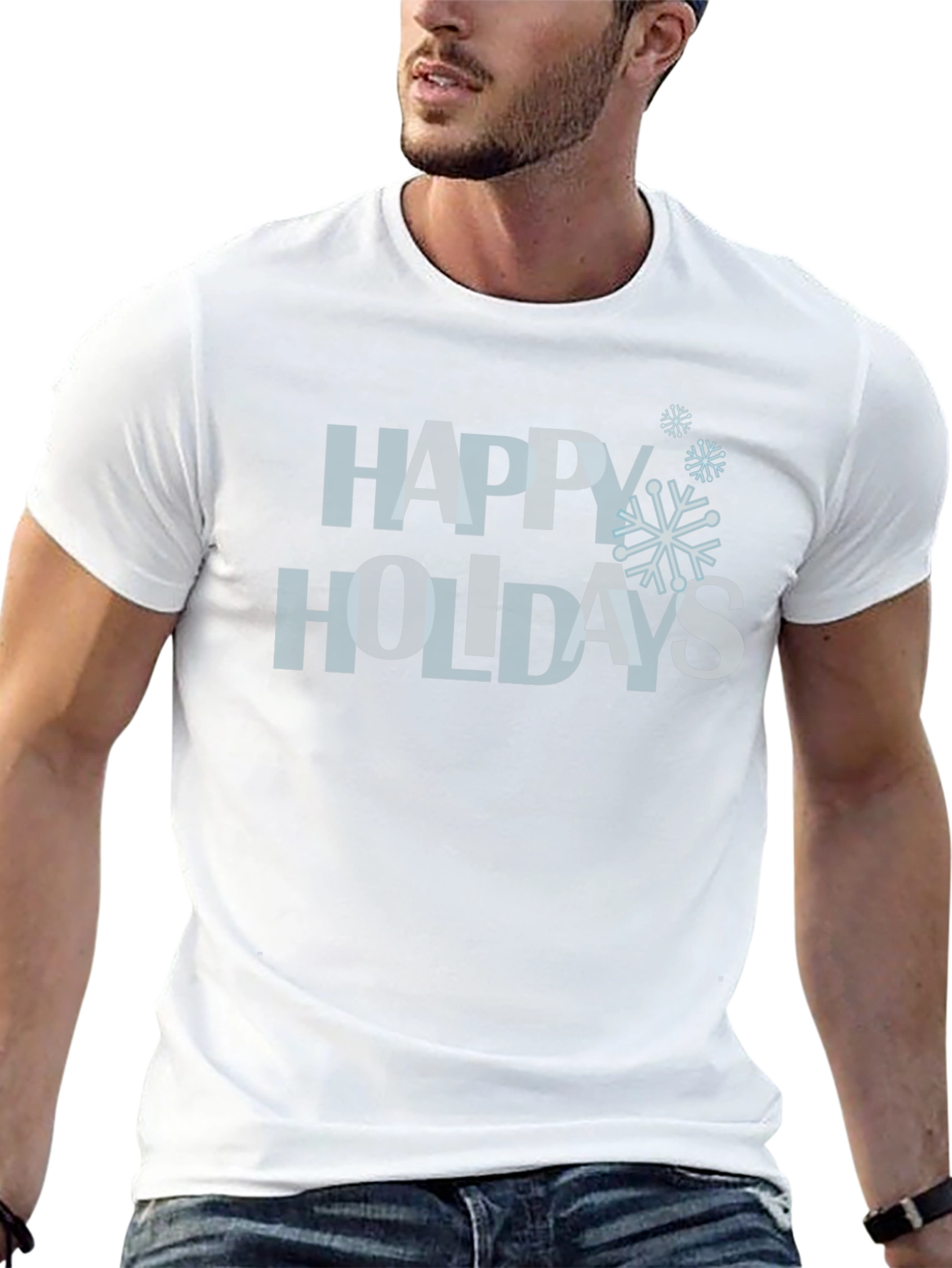 Happy Holidays Graphic T-Shirt - Festive Holiday Tee