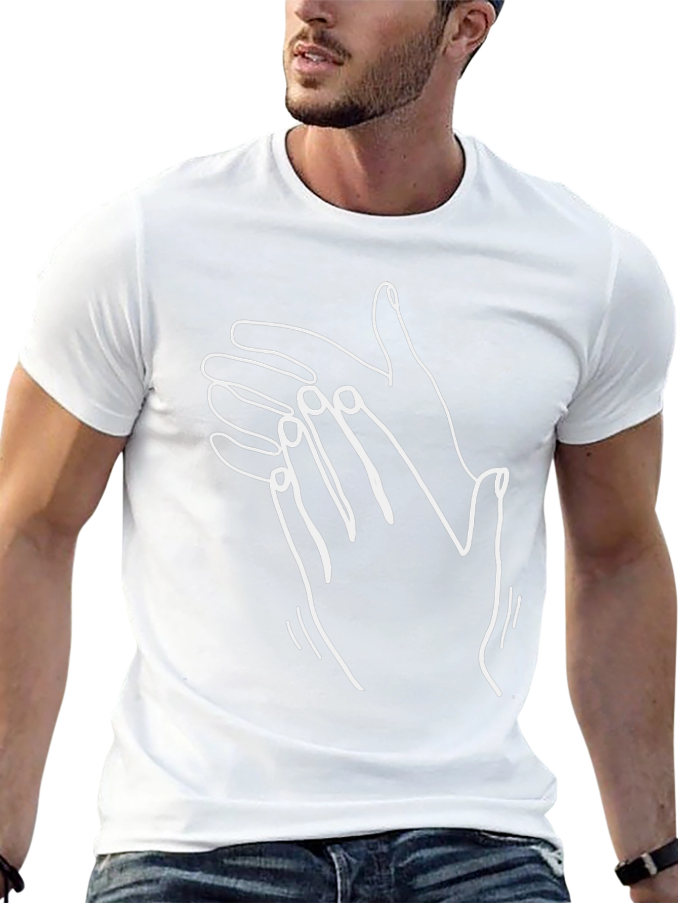 Clapping Hands Graphic Tee - Stylish & Unique Design