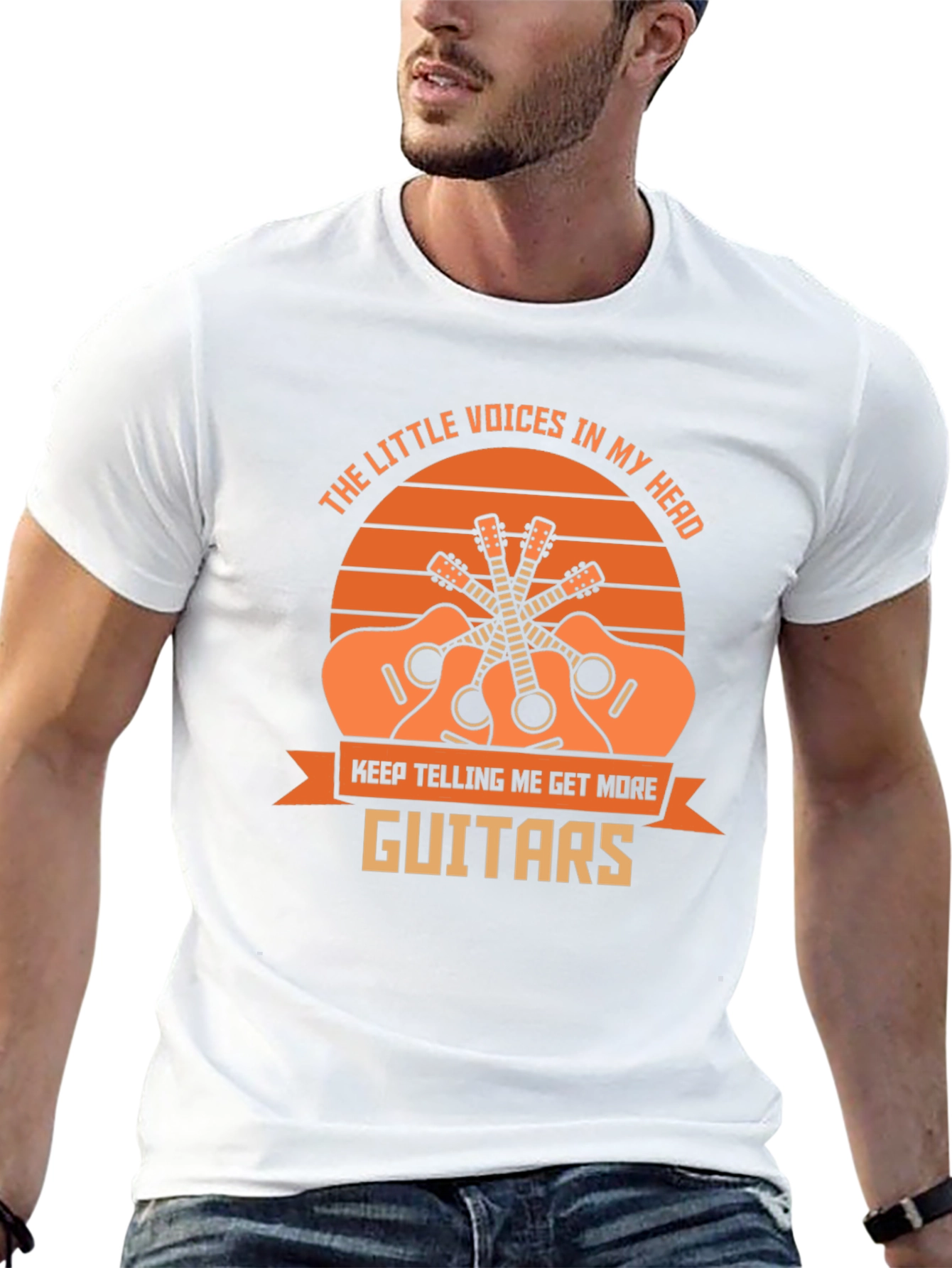 Guitar Lover T-Shirt: The Little Voices in My Head