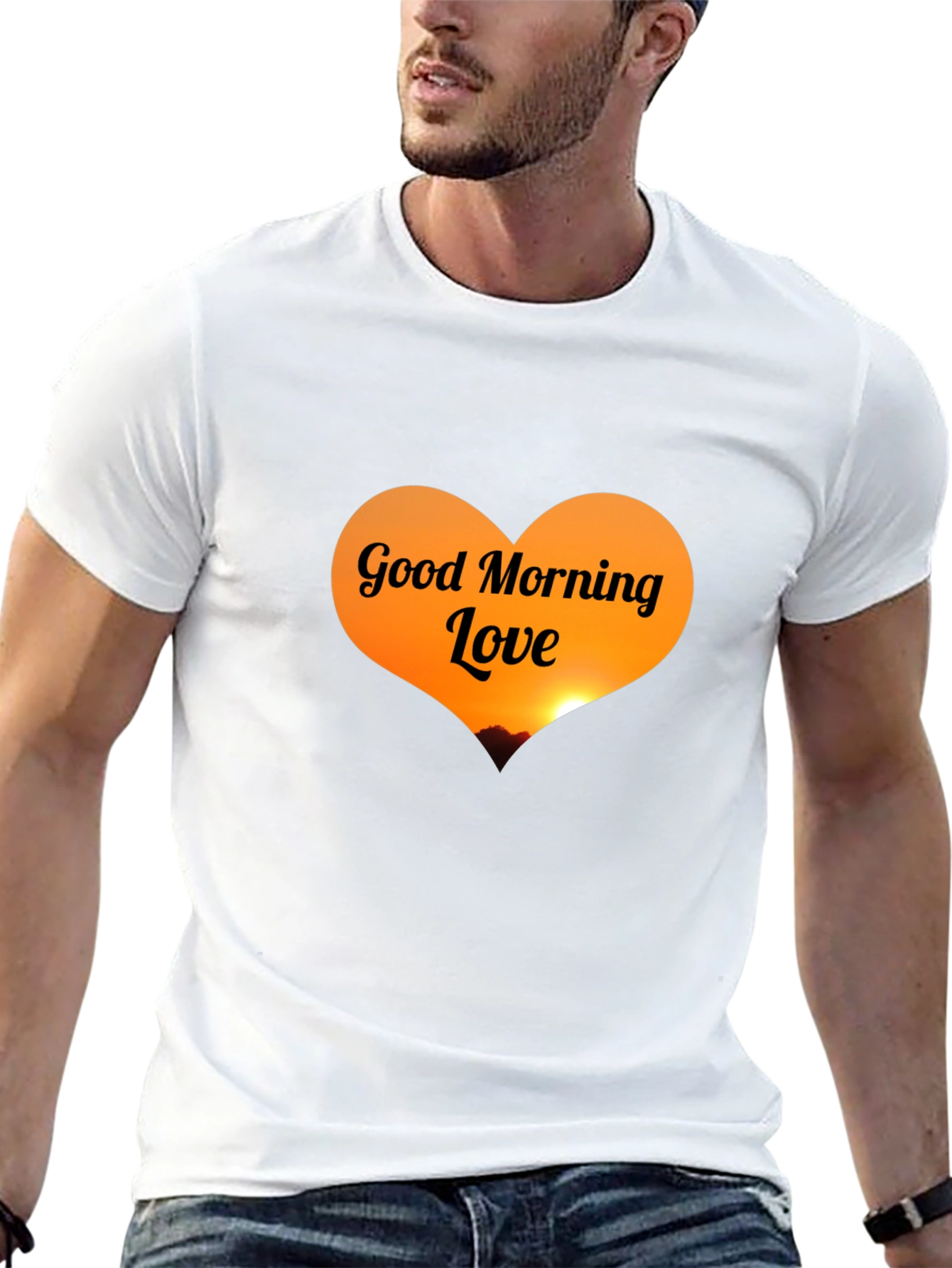 Good Morning Love Black T-Shirt