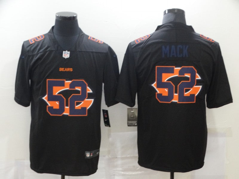 Men's Chicago Bears Khalil Mack #52 Black Player Replica Jerseys