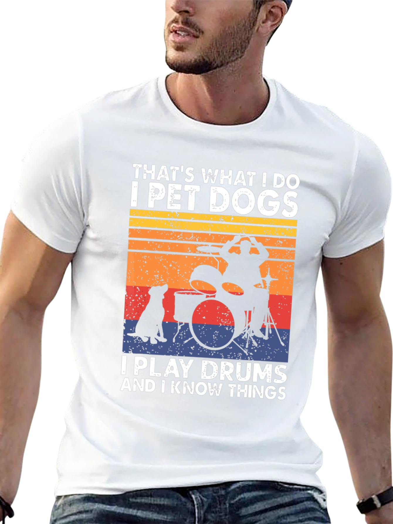 Pet Dogs Play Drums T-Shirt - Know Things Tee