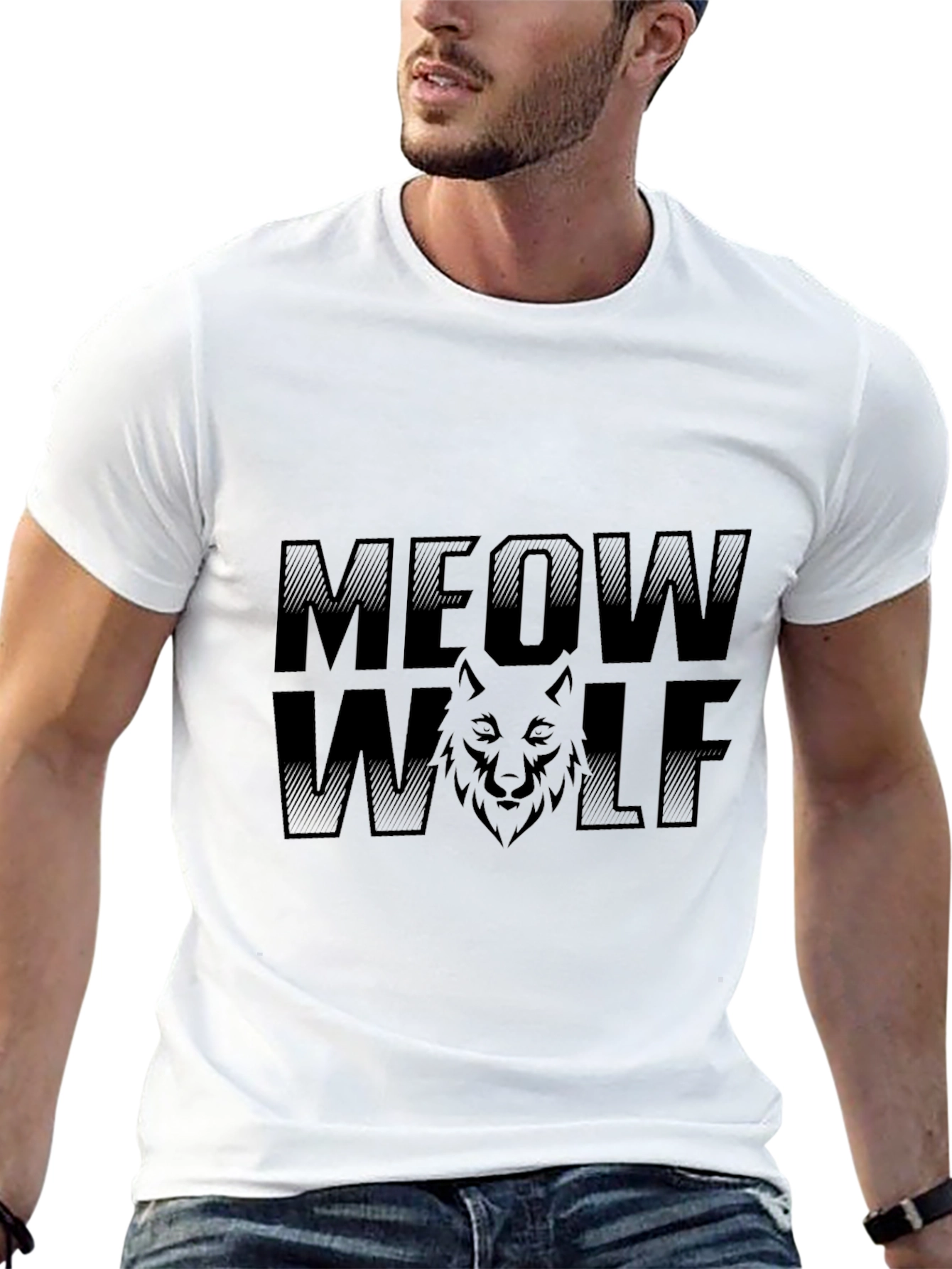 Meow Wolf T-Shirt Black Cotton Blend Tee