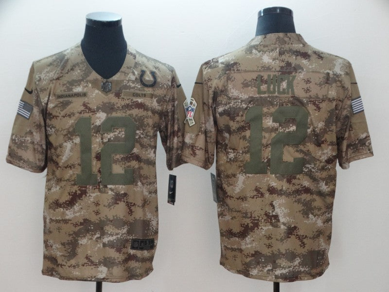 Men's Indianapolis Colts Andrew Luck Camouflage Game Jerseys