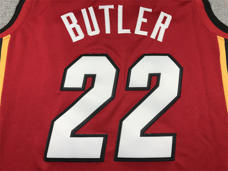 Men's Miami Heat Jimmy Butler #22 NBA Red Swingman Jerseys