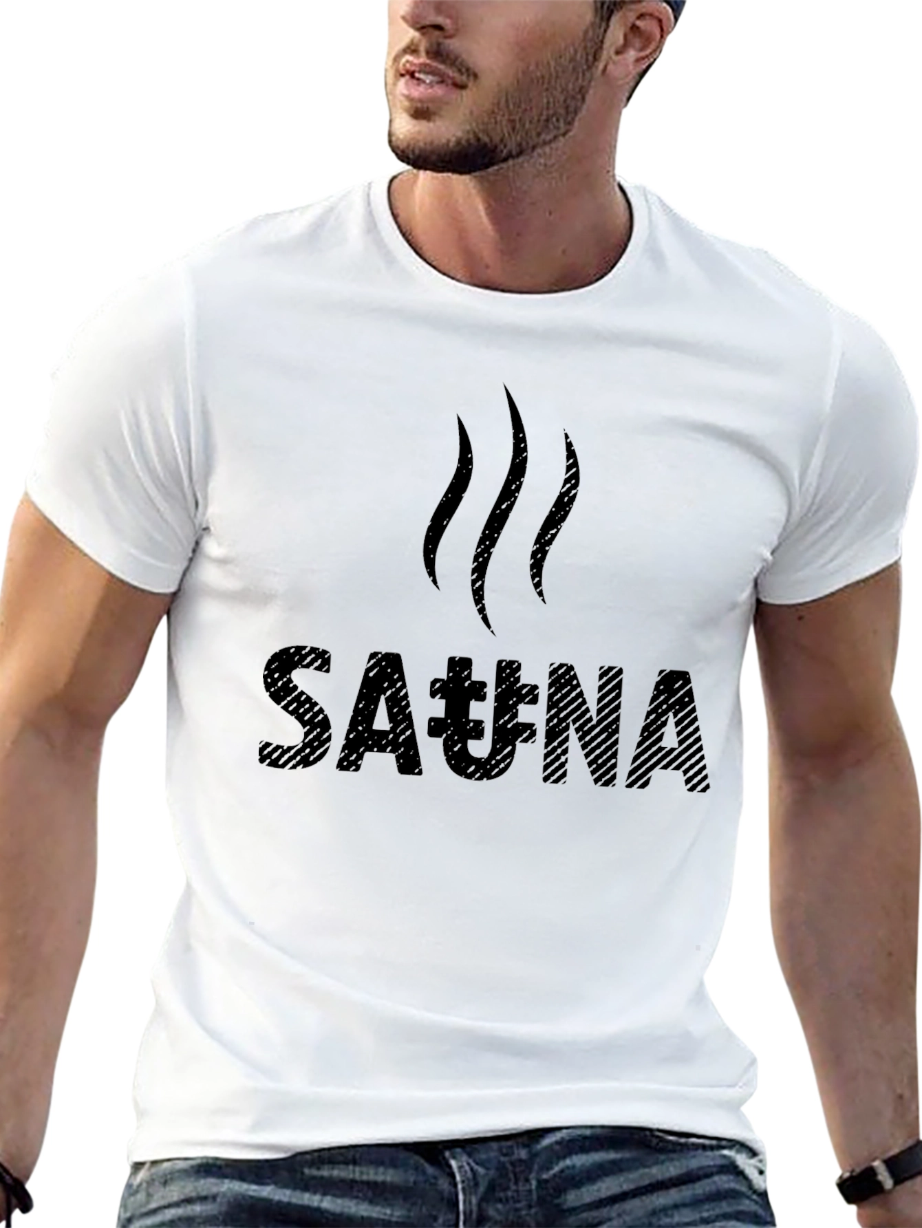 Sauna T-Shirt - Black Graphic Tee