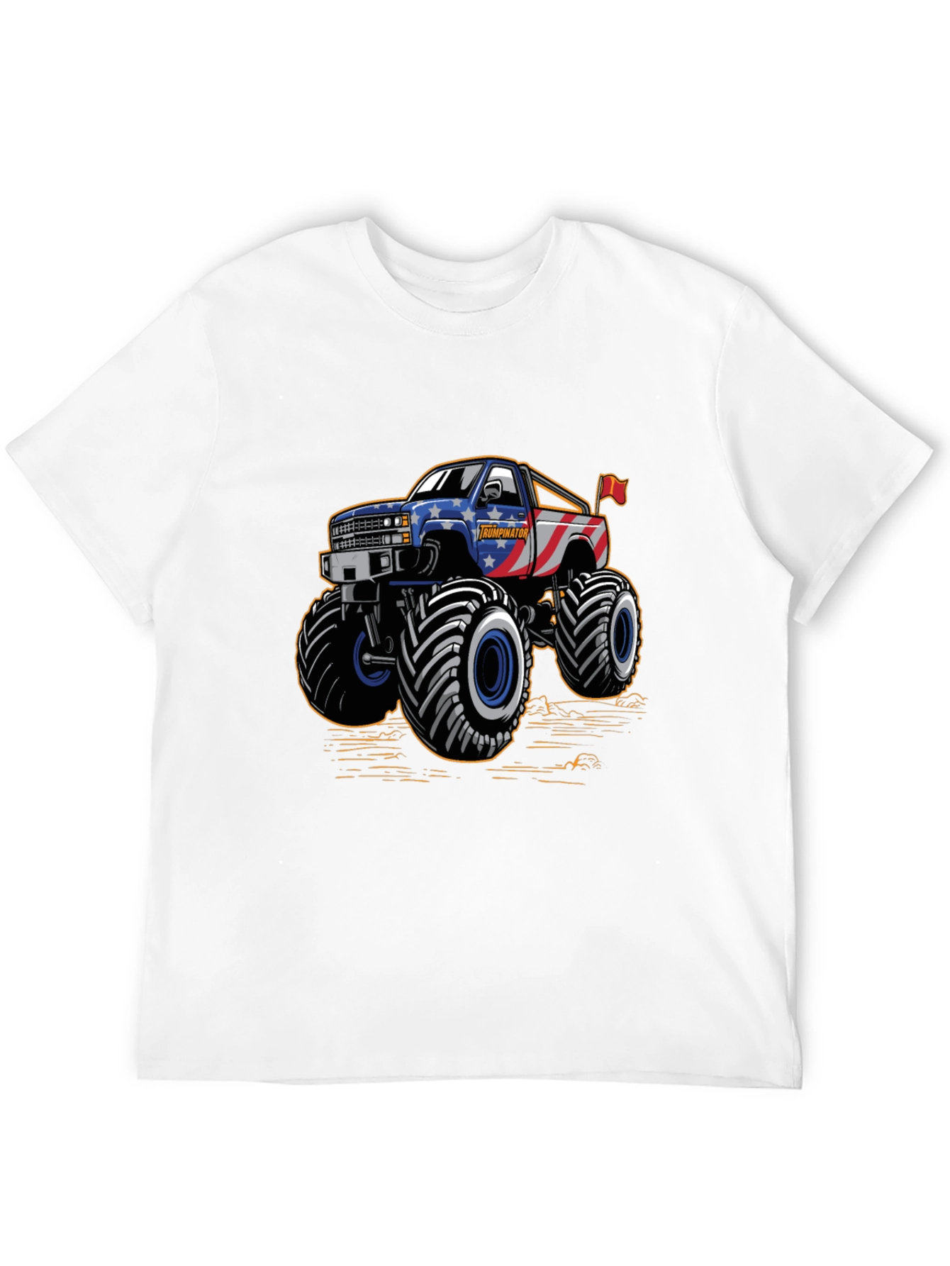 Monster Truck Tee - Patriotic USA Design