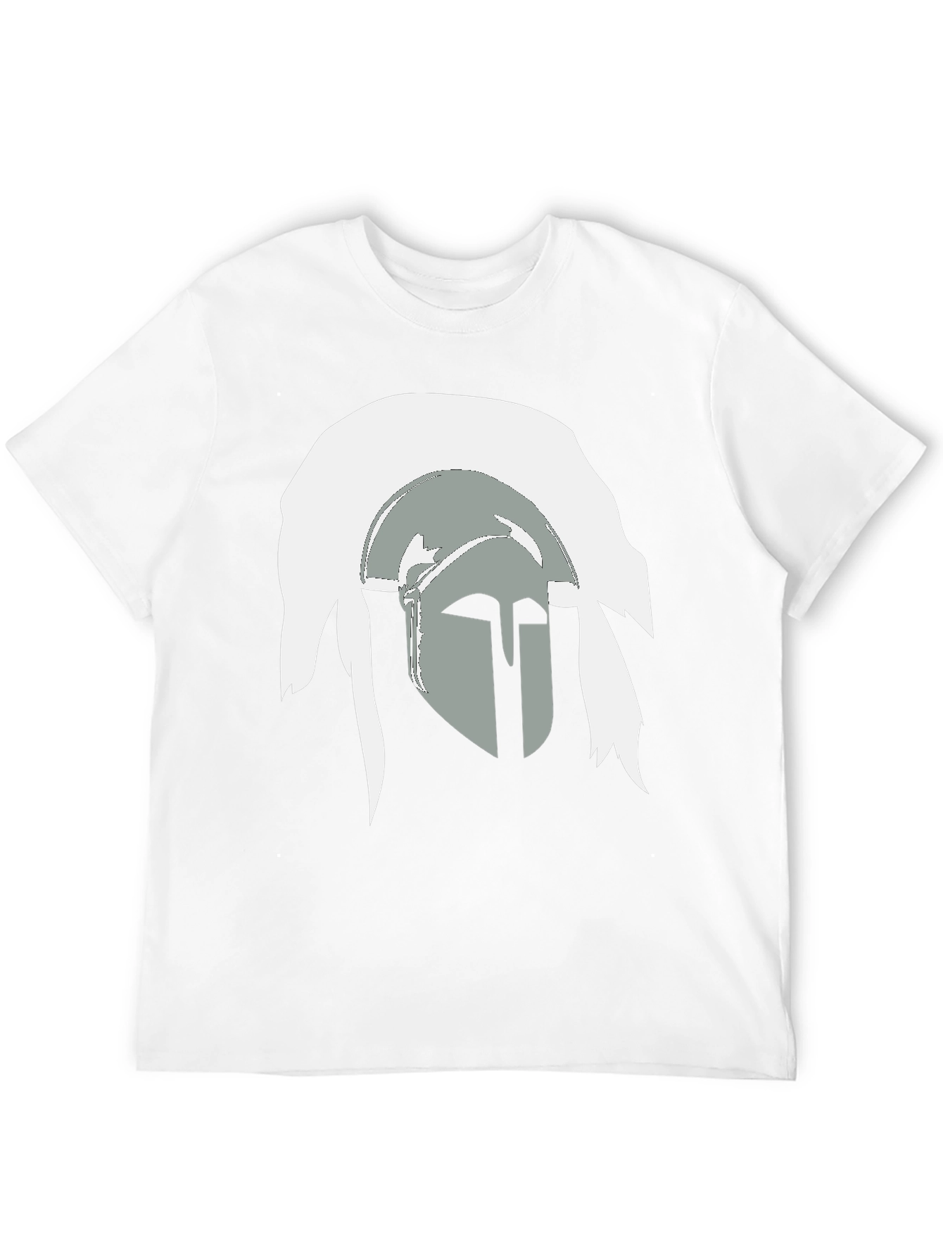 Spartan Helmet Graphic Tee - Bold Stylish Black T-Shirt