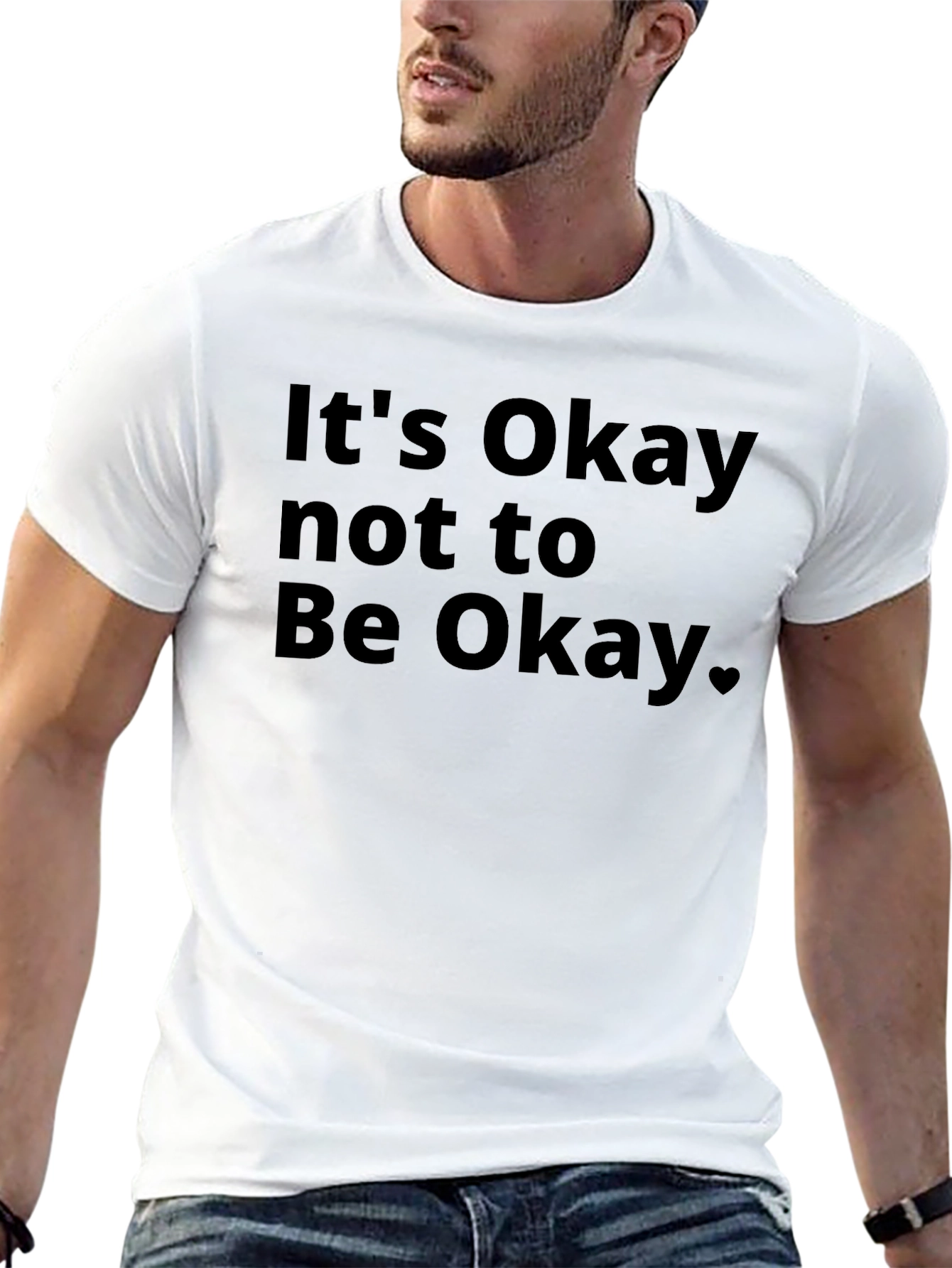 Its Okay To Not Be Okay T-Shirt - Black