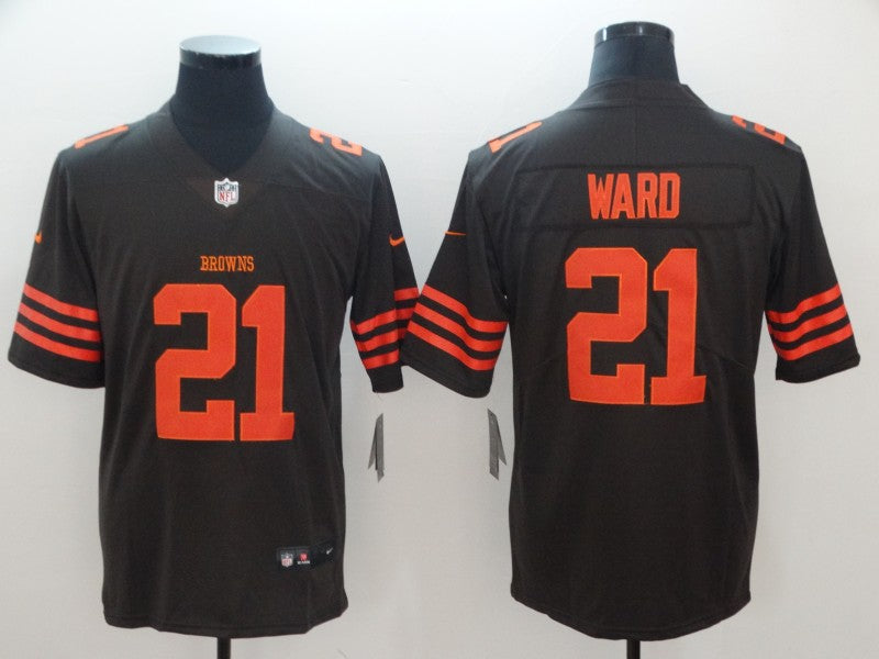 Men's Cleveland Browns Denzel Ward Brown Legend Jerseys