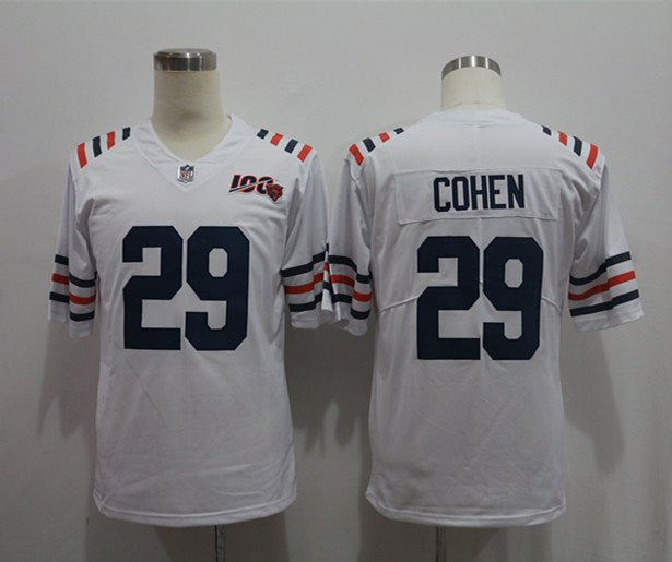 Men's Chicago Bears Tarik Cohen #29 White 2019 Alternate Classic Game Jerseys