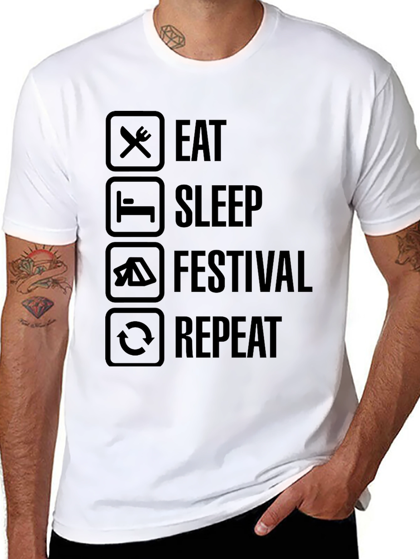 Eat Sleep Festival Repeat T-Shirt