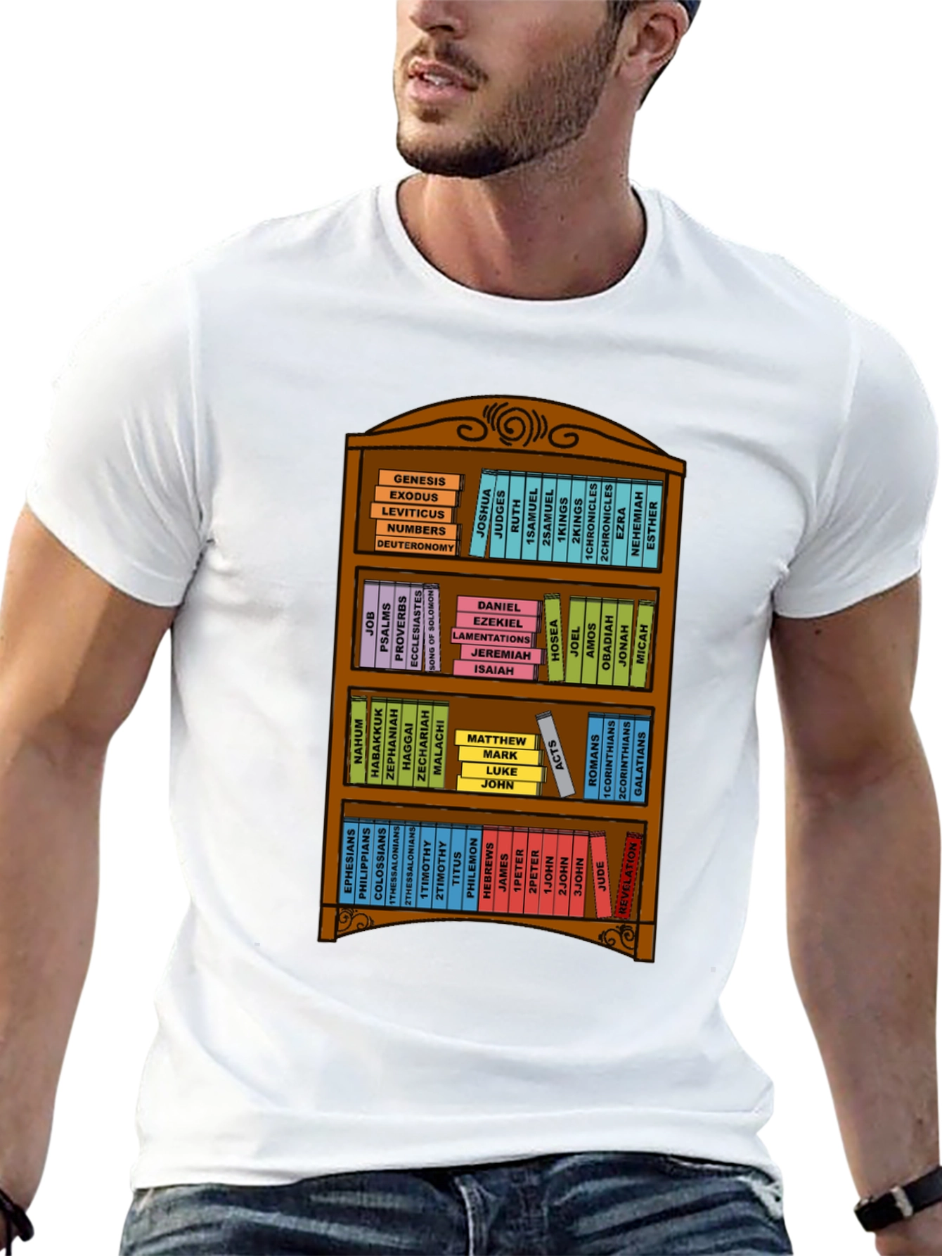 Books of the Bible T-Shirt - Religious Gift