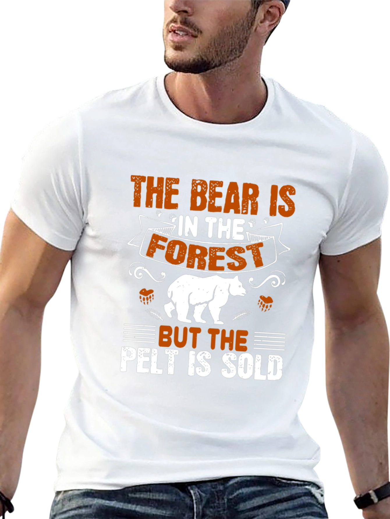 Bear in Forest Novelty T-Shirt