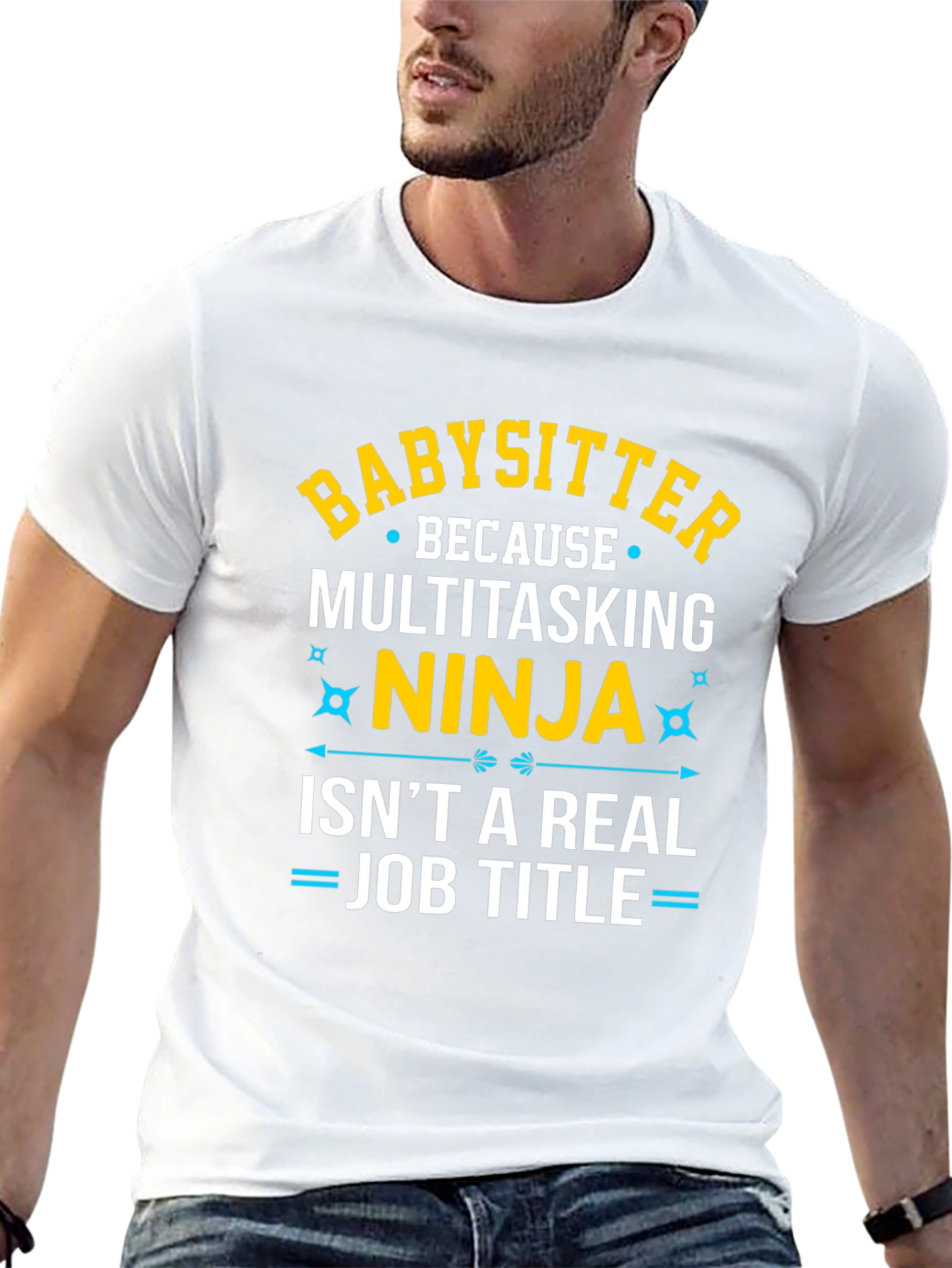 Babysitter Ninja Funny Job T-Shirt