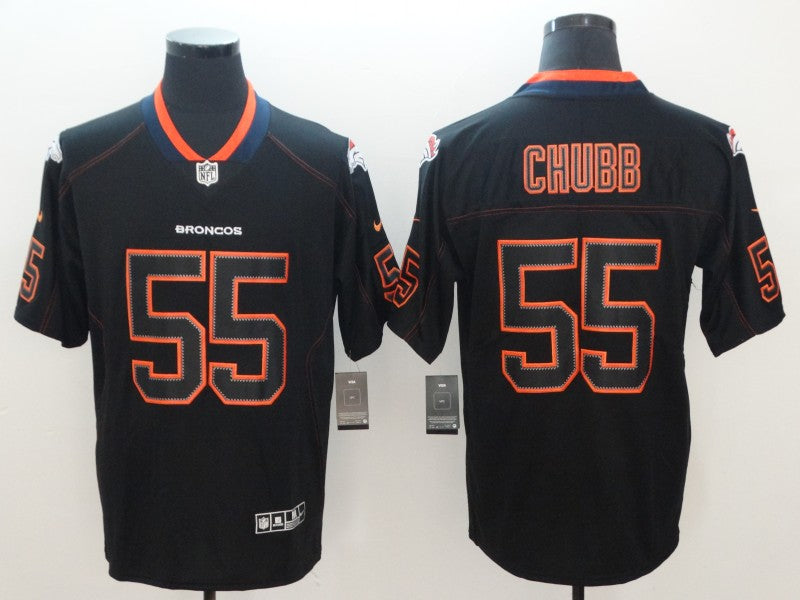 Men's Denver Broncos Bradley Chubb #55 Black Game Player Jerseys