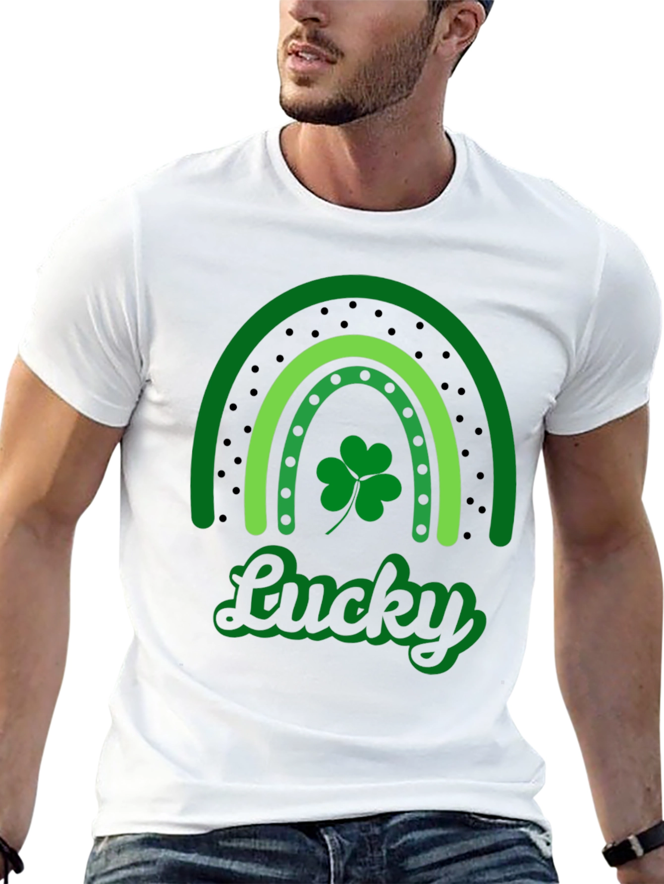 Lucky Rainbow St. Patricks Day Graphic Tee