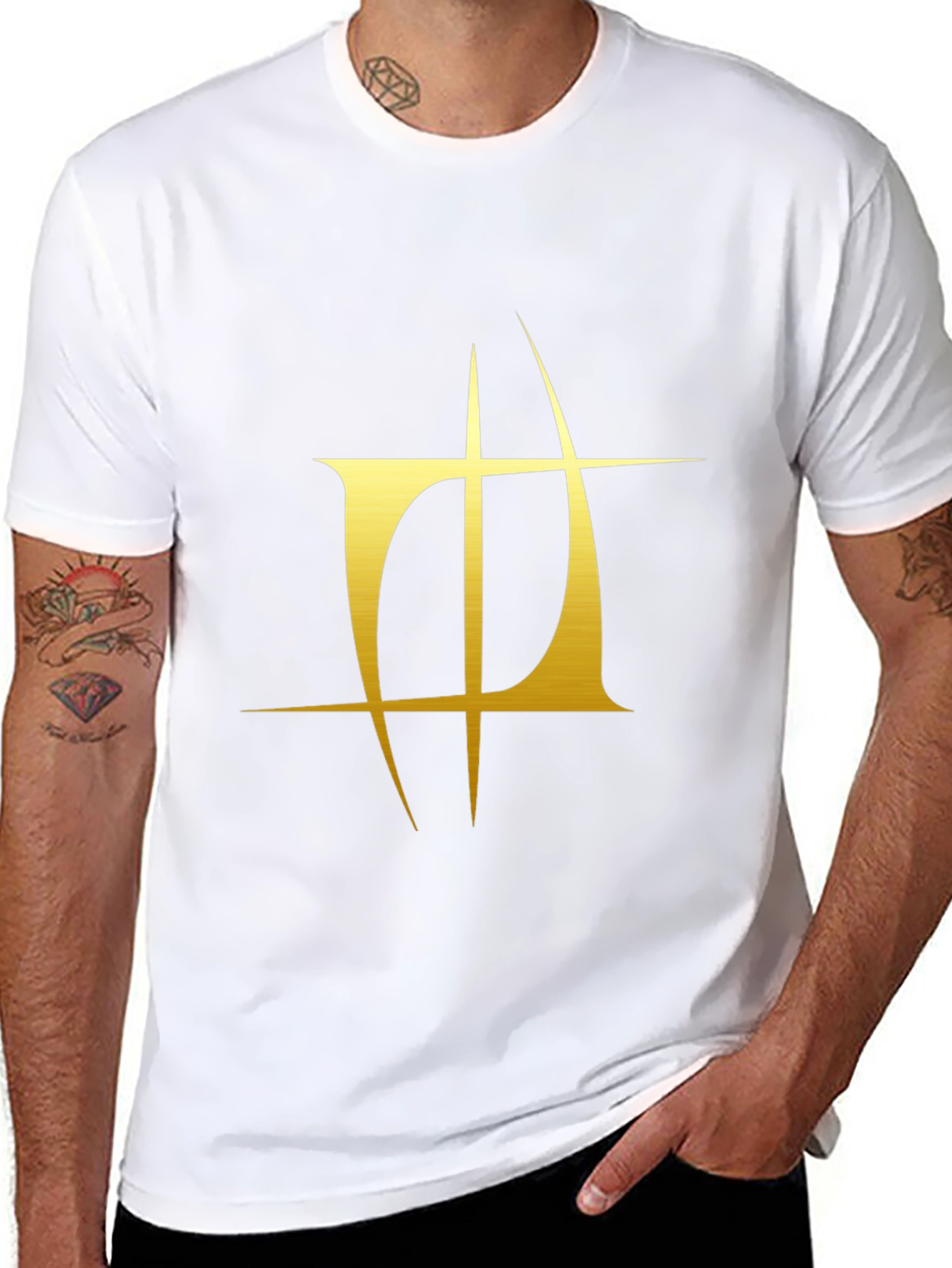 Gold Emblem Black T-Shirt