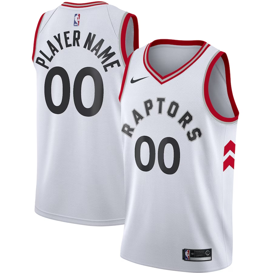 Men's Toronto Raptors White 2020/21 Swingman Custom Jerseys - Association Edition