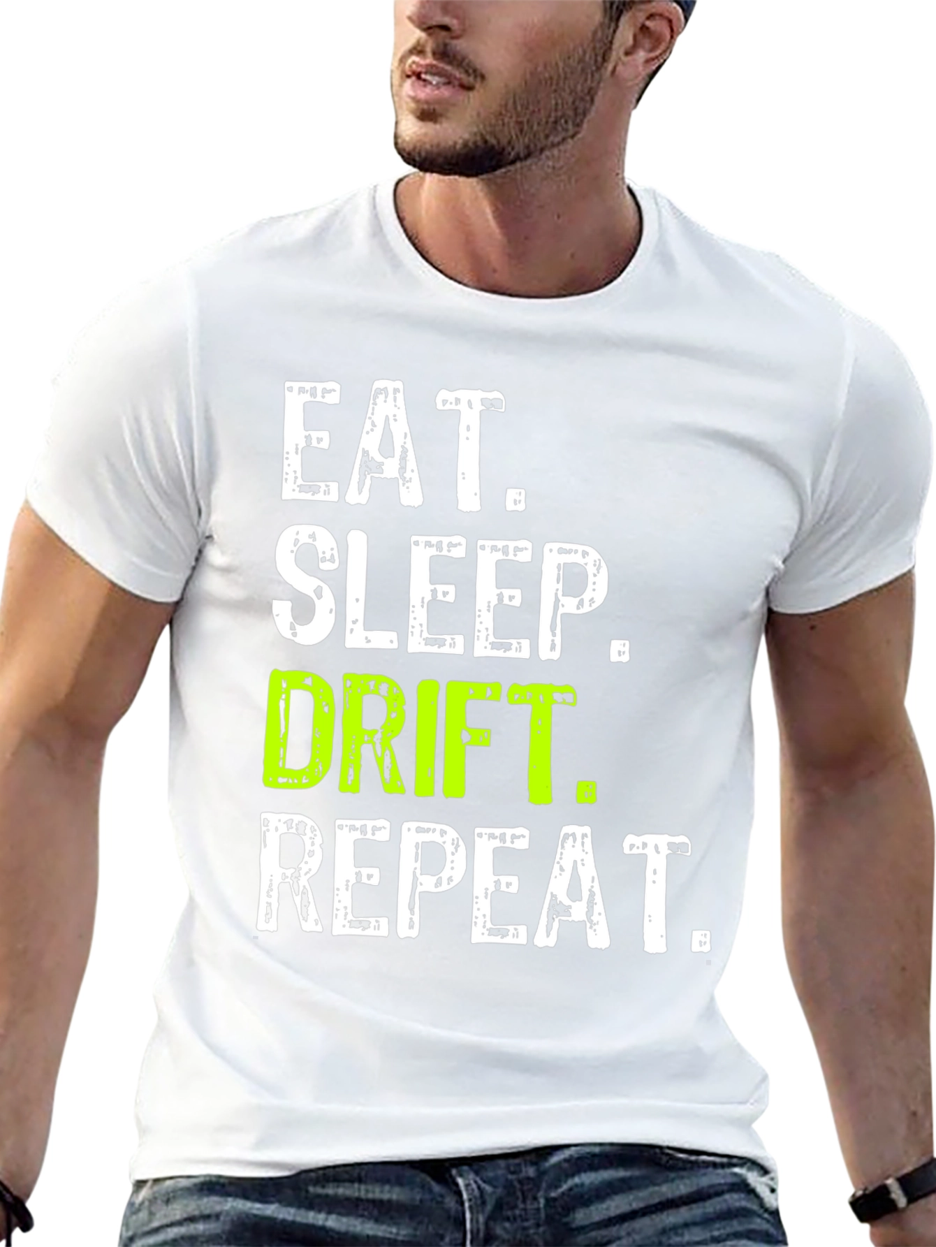 Eat Sleep Drift Repeat Graphic Tee