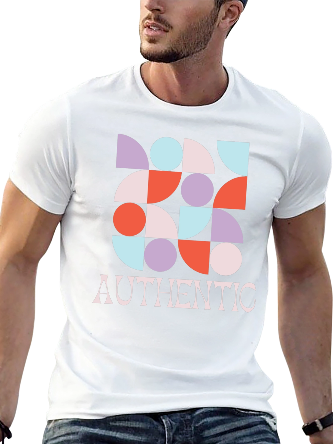 Geometric Graphic Authentic T-Shirt
