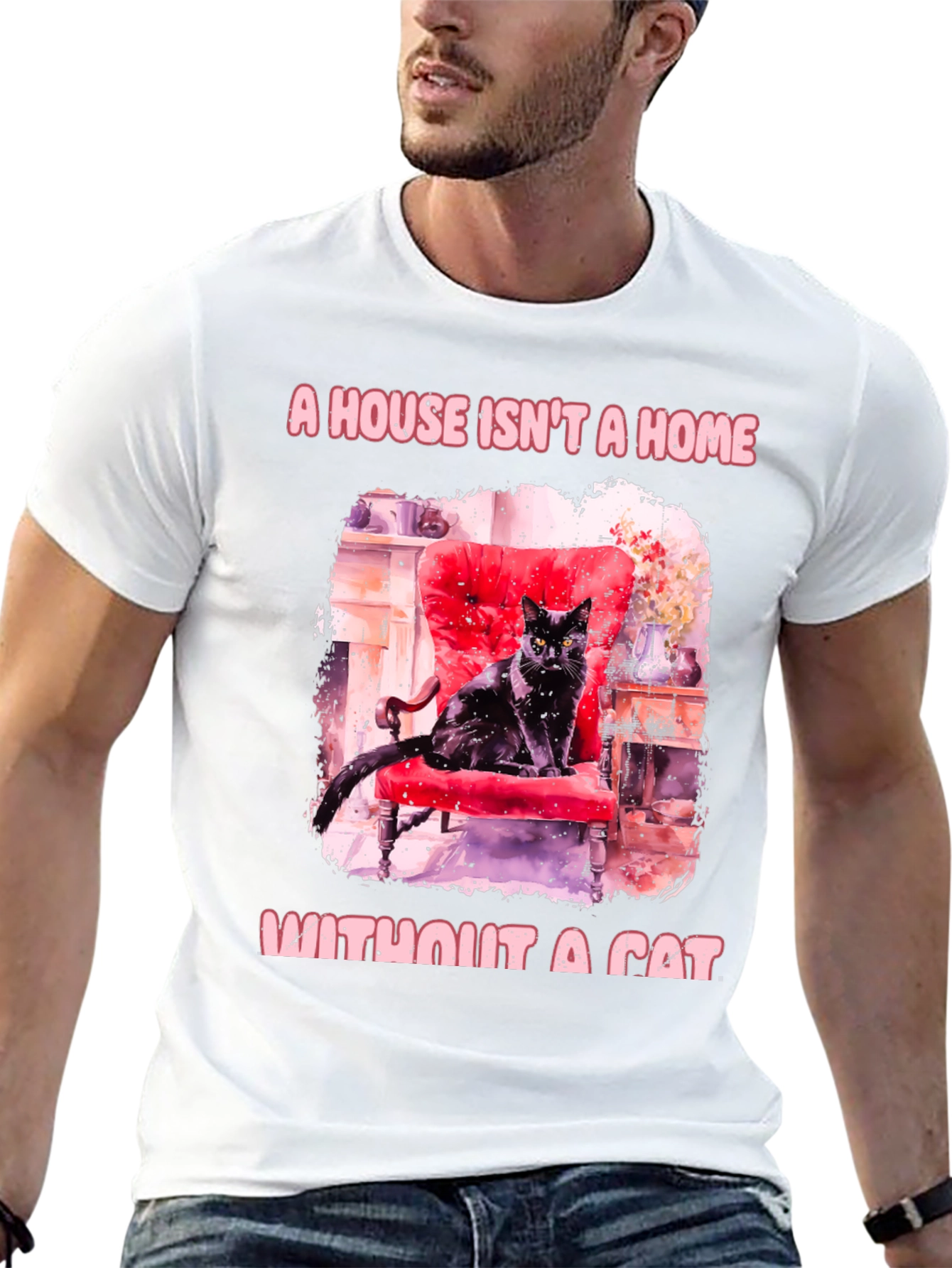Cat Lover T-Shirt: A House Isnt a Home