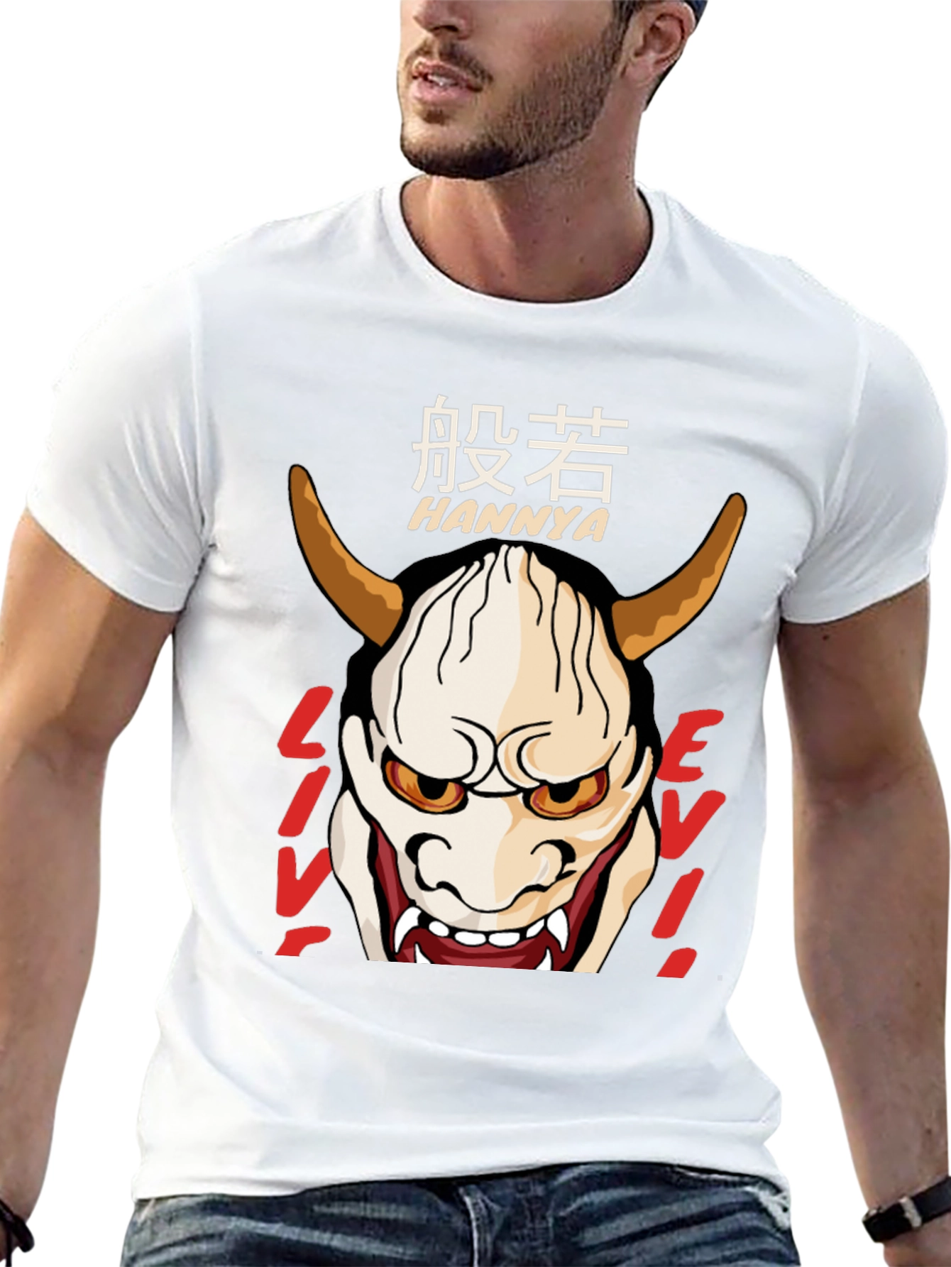 Hannya Mask T-Shirt - Japanese Oni Demon Tee