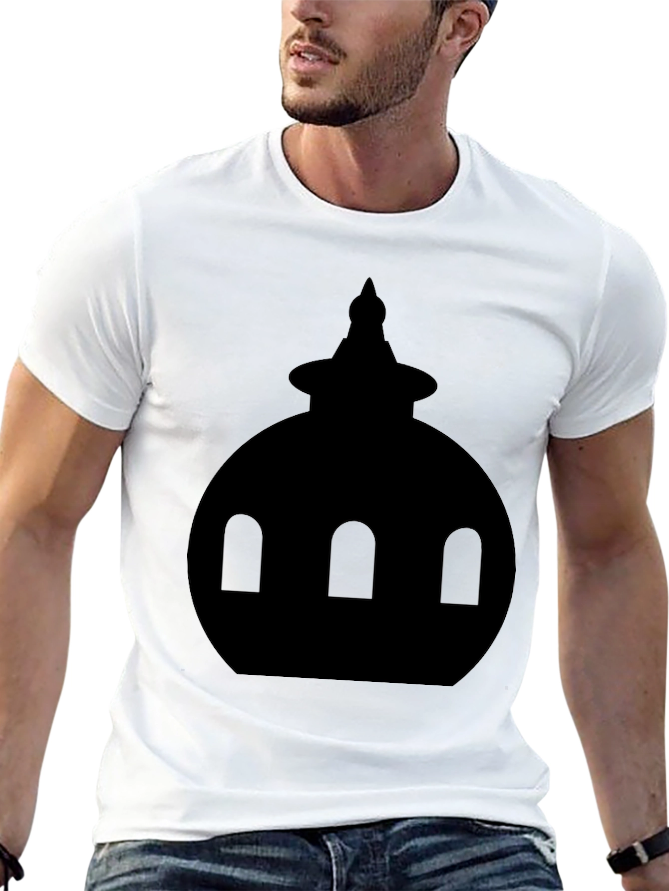 Dome Silhouette Graphic Tee - Black