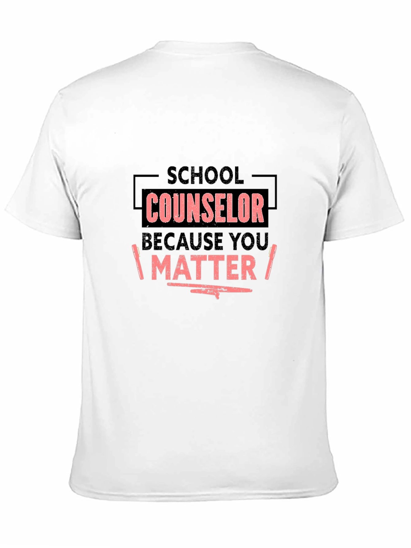 School Counselor T-Shirt - You Matter - Black
